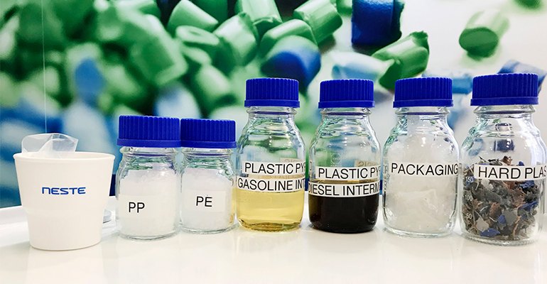 Neste生物聚合物和化学回收(图片由Neste提供)。
